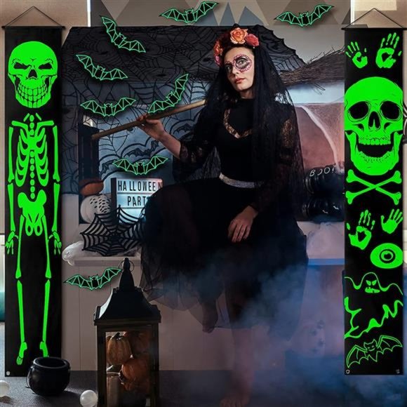 Halloween Decorations Outdoor Indoor Luminous Banners - Picture 5 of 7